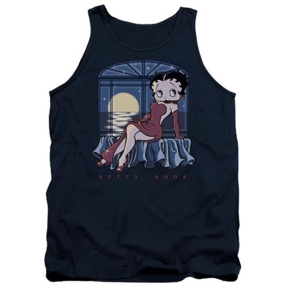 betty boop cartoon moonlight adult tank top shirt