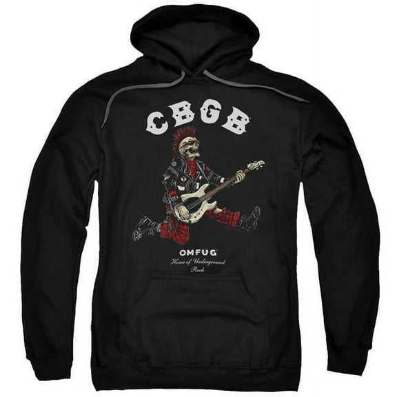 Cbgb Skull Jump Officially Licensed Adult Pullover Hoodie