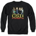 thumbnail image 1 of Trevco CBS1007-AS-4 CSI Miami & the Cast In Black Adult Cotton & Polyster Crewneck Sweatshirt, Black - Extra Large, 1 of 1