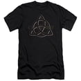 thumbnail image 1 of Trevco CBS1022-PSF-2 Charmed & Triple Linked Logo Premium Canvas Adult Cotton Slim Fit 30-1 T-Shirt, Black - Medium, 1 of 1