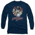thumbnail image 1 of Trevco CBS1114-AL-6 Mighty Mouse & The One The Only Long Sleeve Adult Cotton 18-1 T-Shirt, Navy - 3X, 1 of 1