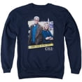 thumbnail image 1 of Trevco CBS1214-AS-5 CSI & Do Not Cross Adult Cotton & Polyster Crewneck Sweatshirt, Navy - 2X, 1 of 1