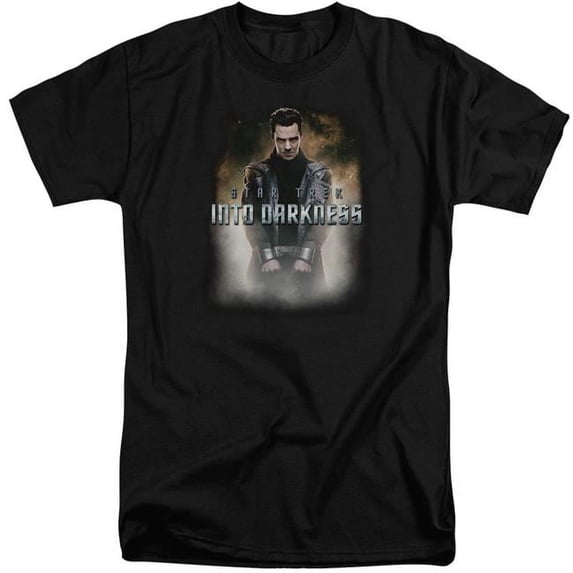 Trevco CBS1248-ATT-6 Star Trek & Darkness Harrison Short Sleeve Adult Cotton Tall T-Shirt, Black - 3X