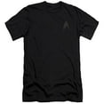 thumbnail image 1 of Trevco CBS1257-PSF-4 Star Trek & Darkness Command Logo Adult Premium Canvas Slim Fit 30-1 HBO Short Sleeve T-Shirt, Black - Extra Large, 1 of 1