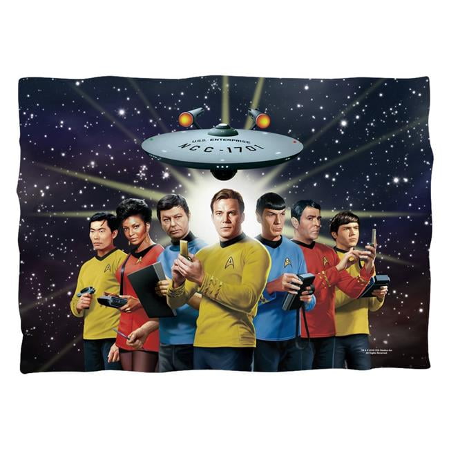 Trevco CBS1547-PLO1-20x28 20 x 28 in. Star Trek & Original Crew 100 Percent Pillow Case, White