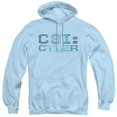 thumbnail image 1 of Trevco  CBS1675-AFTH-1 CSI-Cyber & Cyber Logo-Adult Pull-Over Hoodie, Light Blue - Small, 1 of 1