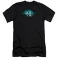 thumbnail image 1 of Trevco CBS1677-PSF-3 CSI Cyber & Thumb Print Premium Canvas Adult Cotton Slim Fit 30-1 T-Shirt, Black - Large, 1 of 1