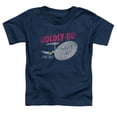 thumbnail image 1 of Trevco CBS1739-TT-3 Star Trek & Boldly Go Toddler Short Sleeve T-Shirt, Navy - Large - 4 Toddler, 1 of 1