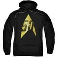 thumbnail image 1 of Trevco CBS1753-AFTH-7 Star Trek & 50th Anniversary Delta Adult Cotton & Polyster Pull-Over Hoodie, Black - 4X, 1 of 1