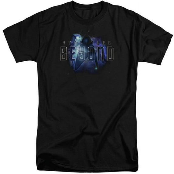 Trevco CBS1778-ATT-6 Star Trek Beyond & Galaxy Beyond Adult Tall Fit 18-1 Short Sleeve T-Shirt, Black - 3X