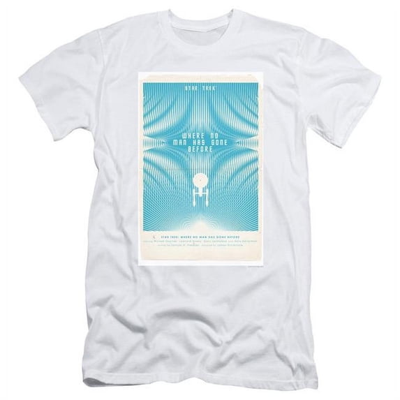 Trevco CBS1940-SF-1 Star Trek & Tos Episode 3 Short Sleeve Adult Cotton 30-1 T-Shirt, White - Small