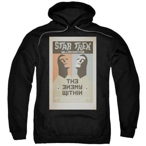 Trevco CBS1942B-AFTH-4 Star Trek & TOS Episode 5 Adult Pull-Over Hoodie, Black - Extra Large