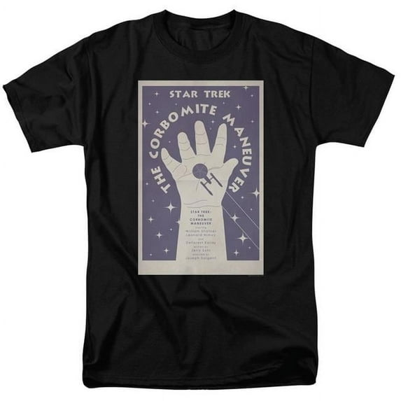 Trevco CBS1947B-AT-4 Star Trek & TOS Episode 10 Adult 18-1 Regular Fit Short Sleeve T-Shirt, Black - Extra Large