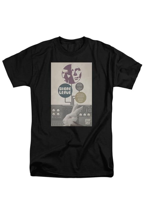 CBS1952B-ATT-4 Star Trek & Tos Episode 15 Short Sleeve Adult Cotton Tall 18-1 T-Shirt, Black - Extra Large