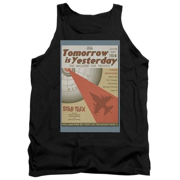 Trevco CBS1956B-TK-1 Star Trek & Tos Episode 19 Adult Cotton Tank Top, Black - Small
