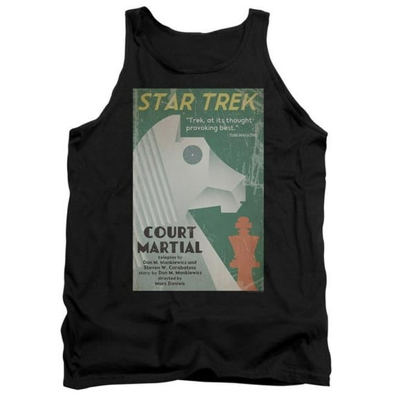 Trevco CBS1957B-TK-5 Star Trek & Tos Episode 20 Adult Cotton Tank Top, Black - 2X