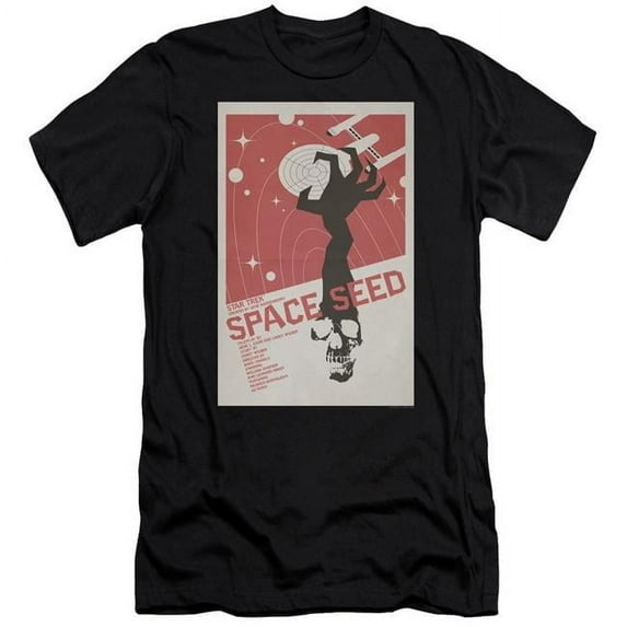 Trevco CBS1959B-PSF-4 Star Trek & TOS Episode 22 Adult Premium Canvas Slim Fit 30-1 HBO Short Sleeve T-Shirt, Black - Extra Large