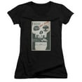 thumbnail image 1 of Trevco CBS1960B-JV-5 Star Trek & TOS Episode 23 Juniors V-Neck Sheer Jersery with Cap Sleeve, Black - 2X, 1 of 1