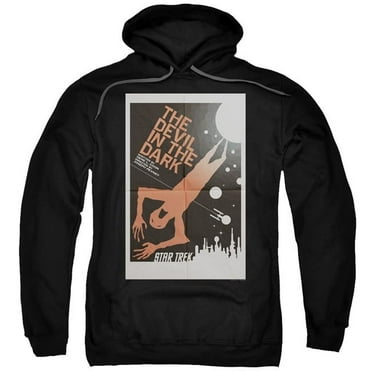Trevco CBS1962B-AFTH-3 Star Trek & TOS Episode 25 Adult Pull-Over Hoodie, Black - Large