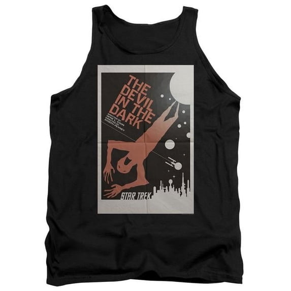 Trevco CBS1962B-TK-2 Star Trek & Tos Episode 25 Adult Cotton Tank Top, Black - Medium