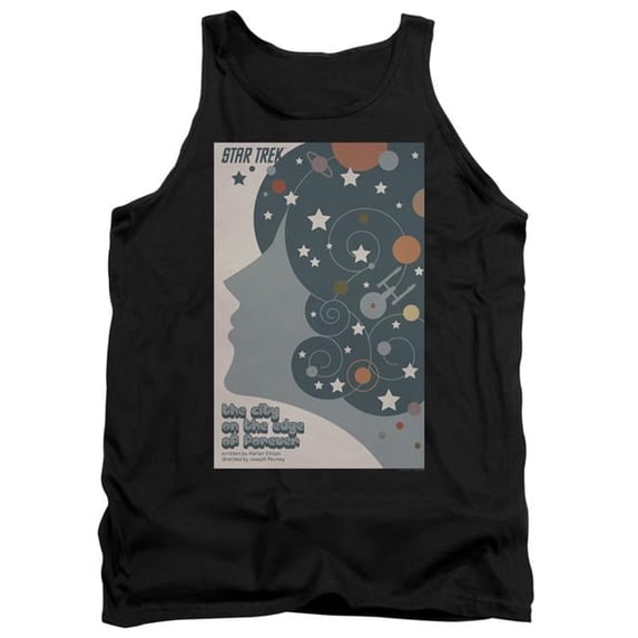 Trevco CBS1965B-TK-1 Star Trek & Tos Episode 28 Adult Cotton Tank Top, Black - Small