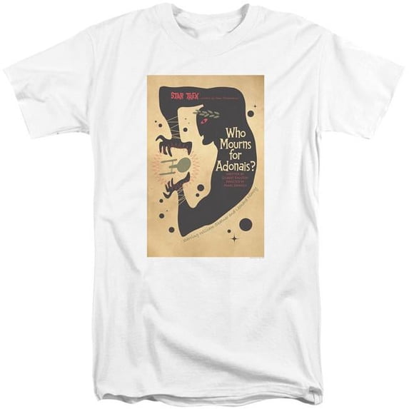Trevco CBS1968-ATT-4 Star Trek & Tos Episode 31 Short Sleeve Adult Cotton Tall 18-1 T-Shirt, White - Extra Large