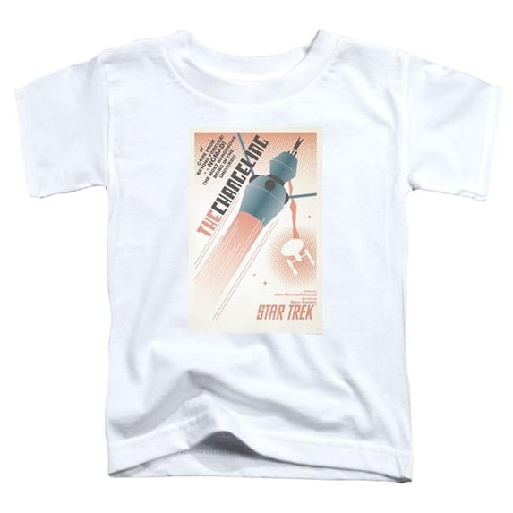 Trevco CBS1969-TT-2 Star Trek & Tos Episode 32 Short Sleeve Toddler Cotton T-Shirt, White - Medium - 3 Toddler