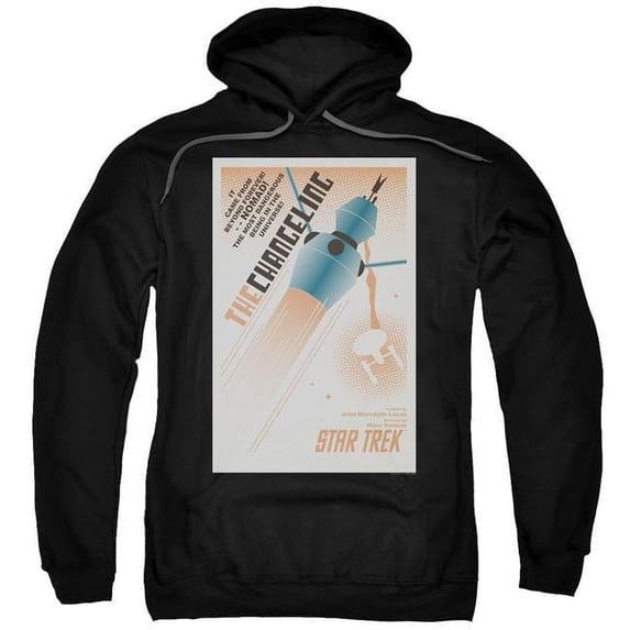 Trevco CBS1969B-AFTH-2 Star Trek & Tos Episode 32 Adult Cotton & Polyster Pull-Over Hoodie, Black - Medium