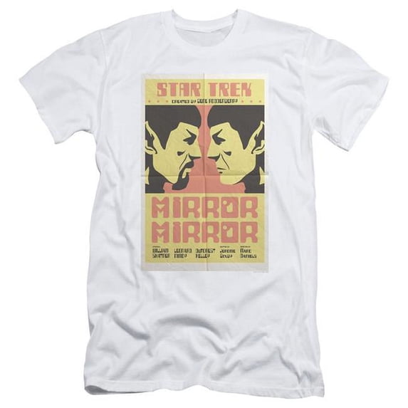 Trevco CBS1970-SF-3 Star Trek & Tos Episode 33 Short Sleeve Adult Cotton 30-1 T-Shirt, White - Large