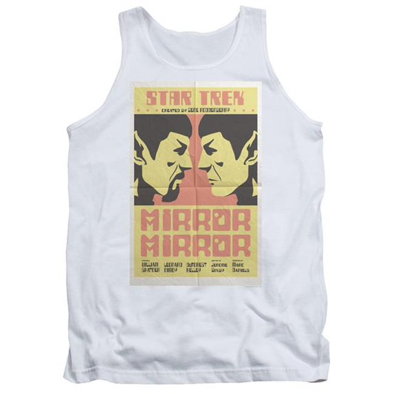 Trevco CBS1970-TK-2 Star Trek & Tos Episode 33 Adult Cotton Tank Top, White - Medium