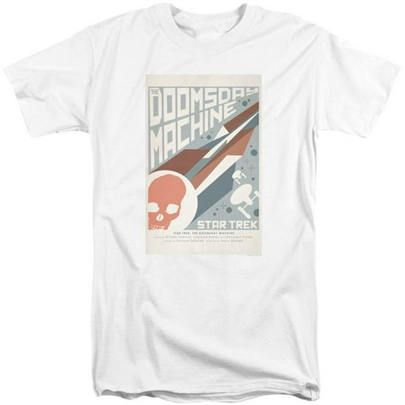 Trevco CBS1972-ATT-4 Star Trek & TOS Episode 35 Adult Tall Fit 18-1 Short Sleeve T-Shirt, White - Extra Large