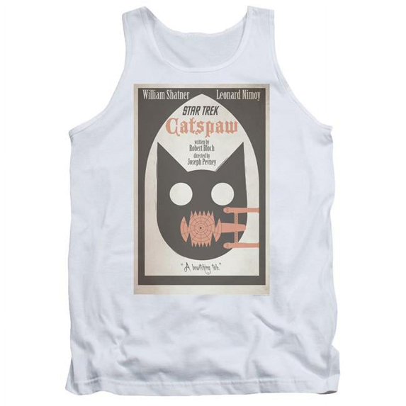 Trevco CBS1973-TK-1 Star Trek & Tos Episode 36 Adult Cotton Tank Top, White - Small