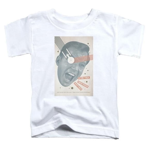 Trevco CBS1979-TT-3 Star Trek & Tos Episode 42 Short Sleeve Toddler Cotton T-Shirt, White - Large - 4 Toddler