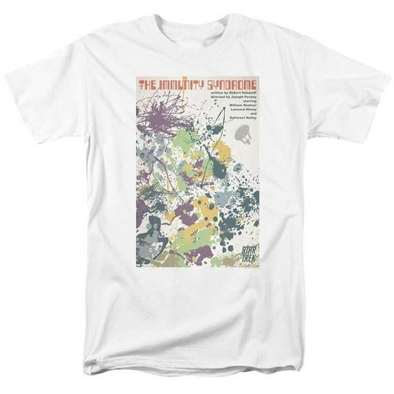Trevco CBS1984-AT-8 Star Trek & Tos Episode 47 Short Sleeve Adult Cotton 18-1 T-Shirt, White - 5X