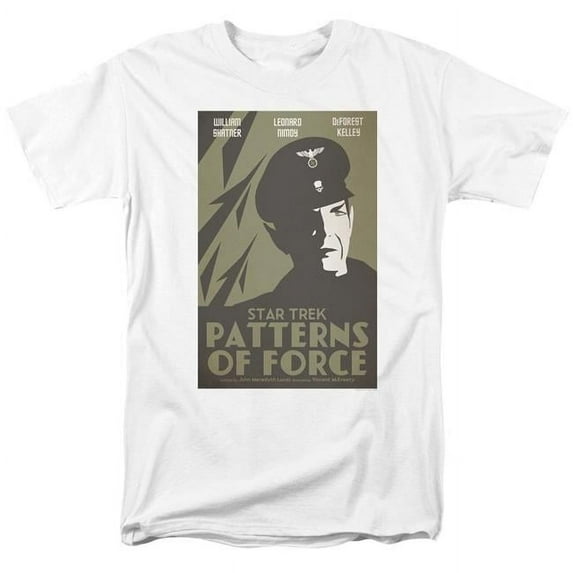 Trevco CBS1987-AT-6 Star Trek & Tos Episode 50 Short Sleeve Adult Cotton 18-1 T-Shirt, White - 3X
