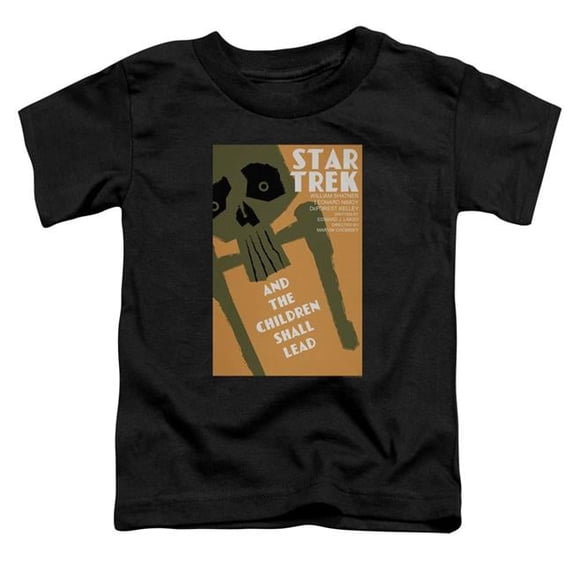 Trevco CBS1996B-TT-1 Star Trek & Tos Episode 59 Short Sleeve Toddler Cotton T-Shirt, Black - Small - 2 Toddler