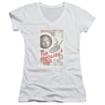 thumbnail image 1 of Trevco CBS2001-JV-4 Star Trek & TOS Episode 64 Juniors V-Neck Sheer Jersery with Cap Sleeve, White - Extra Large, 1 of 1