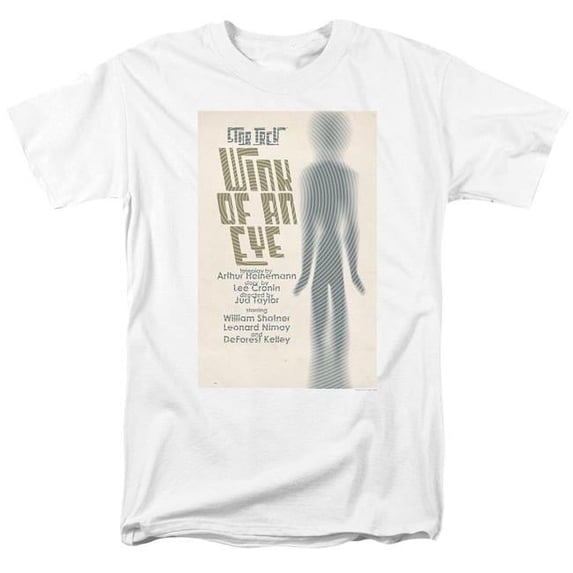 Trevco CBS2003-AT-6 Star Trek & Tos Episode 66 Short Sleeve Adult Cotton 18-1 T-Shirt, White - 3X