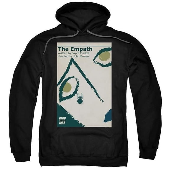 Trevco CBS2004B-AFTH-2 Star Trek & TOS Episode 67 Adult Pull-Over Hoodie, Black - Medium