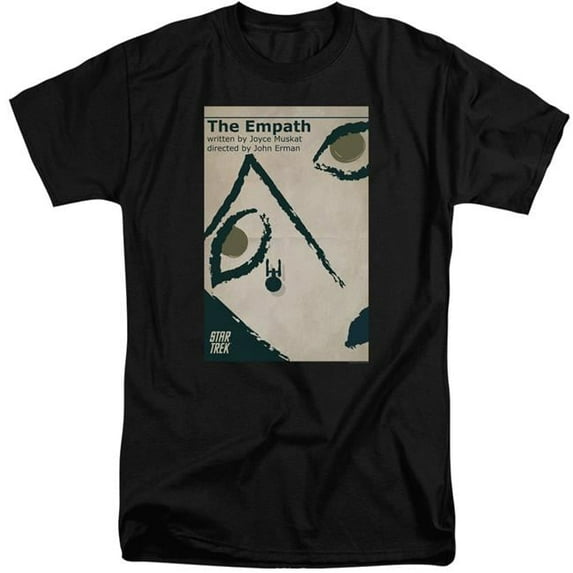 Trevco CBS2004B-ATT-6 Star Trek & Tos Episode 67 Short Sleeve Adult Cotton Tall 18-1 T-Shirt, Black - 3X