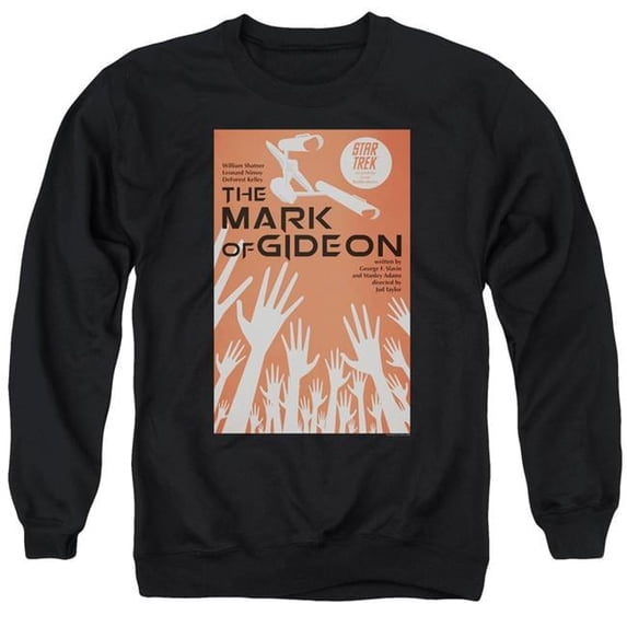 Trevco CBS2008B-AS-5 Star Trek & Tos Episode 71 Adult Cotton & Polyster Crewneck Sweatshirt, Black - 2X