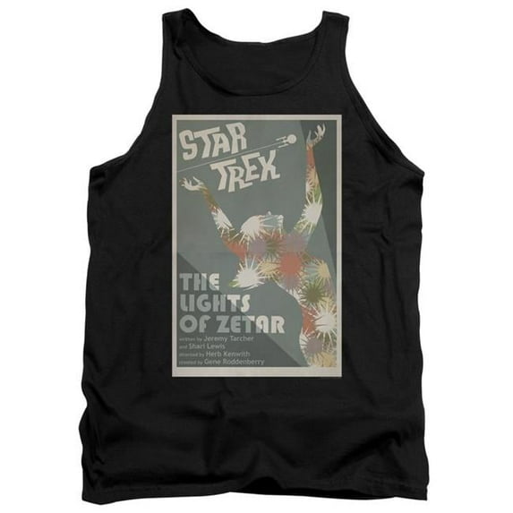 Trevco CBS2010B-TK-3 Star Trek & Tos Episode 73 Adult Cotton Tank Top, Black - Large