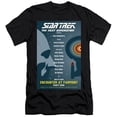 thumbnail image 1 of Trevco CBS2017B-PSF-4 Star Trek & Tng Season 1 Episode 1 Premium Canvas Adult Cotton Slim Fit 30-1 T-Shirt, Black - Extra Large, 1 of 1