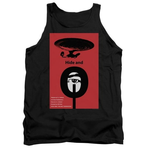 Trevco CBS2026B-TK-2 Star Trek & Tng Season 1 Episode 10 Adult Cotton Tank Top, Black - Medium