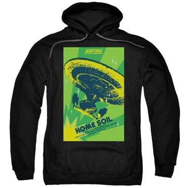 Trevco CBS2034B-AFTH-7 Star Trek & TNG Season 1 Episode 18 Adult Pull-Over Hoodie, Black - 4X