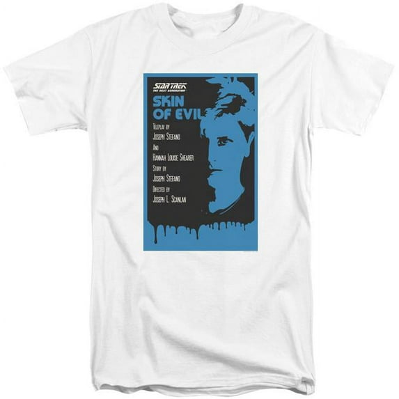 Trevco CBS2039-ATT-4 Star Trek & TNG Season 1 Episode 23 Adult Tall Fit 18-1 Short Sleeve T-Shirt, White - Extra Large