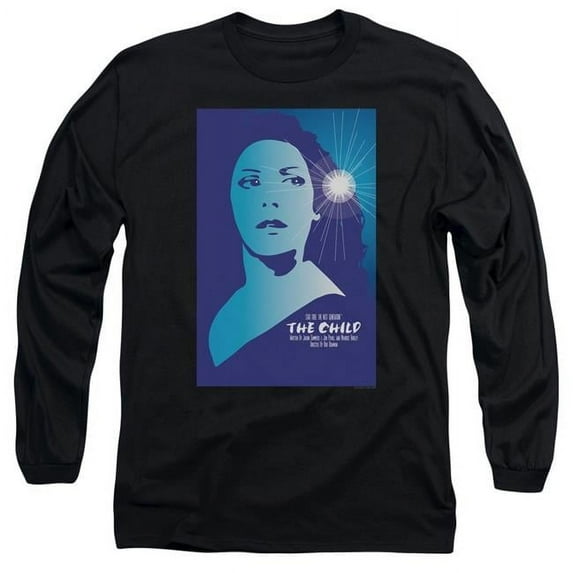 Trevco CBS2043B-AL-1 Star Trek & TNG Season 2 Episode 1 Adult 18-1 Long Sleeve T-Shirt, Black - Small