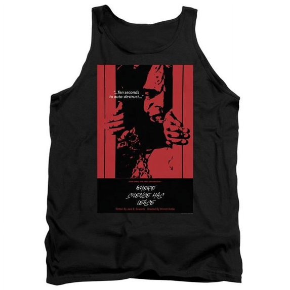 Trevco CBS2044B-TK-5 Star Trek & Tng Season 2 Episode 2 Adult Cotton Tank Top, Black - 2X