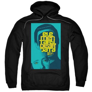 Trevco CBS2045B-AFTH-5 Star Trek & TNG Season 2 Episode 3 Adult Pull-Over Hoodie, Black - 2X