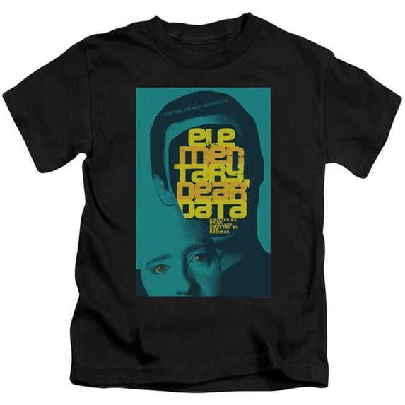 Trevco CBS2045B-KT-1 Star Trek & TNG Season 2 Episode 3 Juvenile 18-1 Short Sleeve T-Shirt, Black - Small - 4